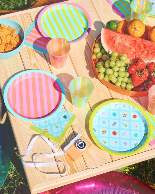 Pool Party Plates - 12 paper plates