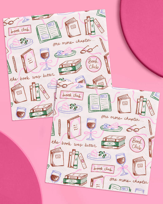 Book Club Napkins - 25 paper napkins