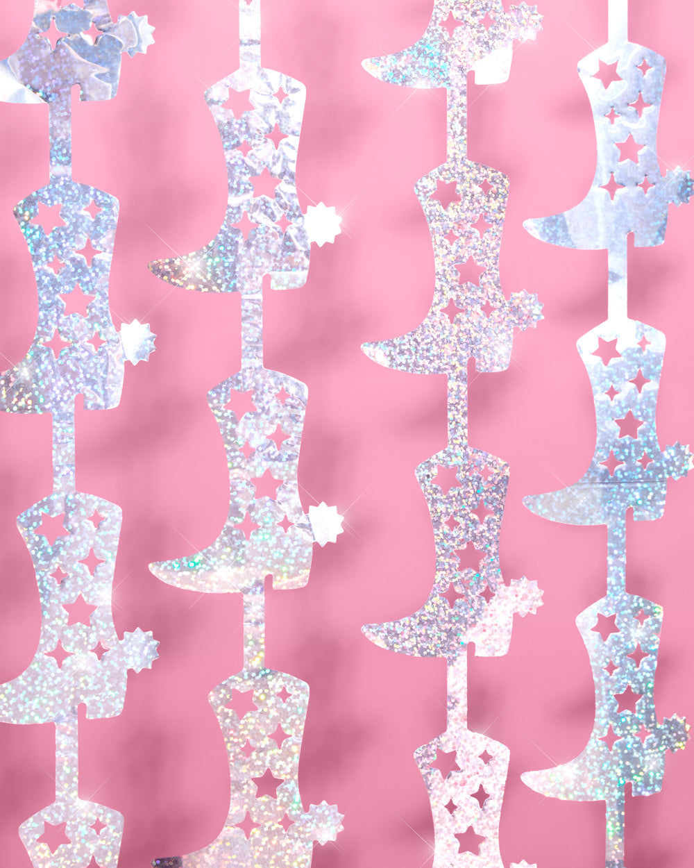 Hoedown Curtain - iridescent foil curtain