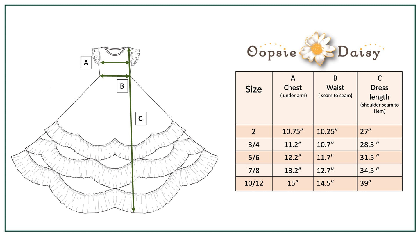 Bella Dainty Floral Ruffles Dress