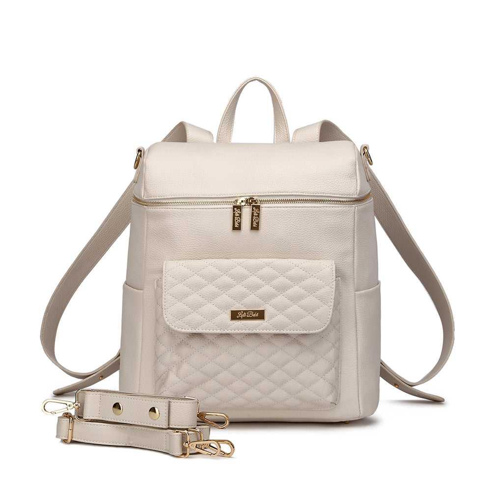 Signature Diaper Bag Pearl White
