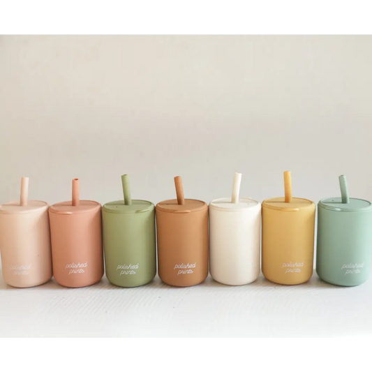 Mini Silicone Straw Cups for Kids