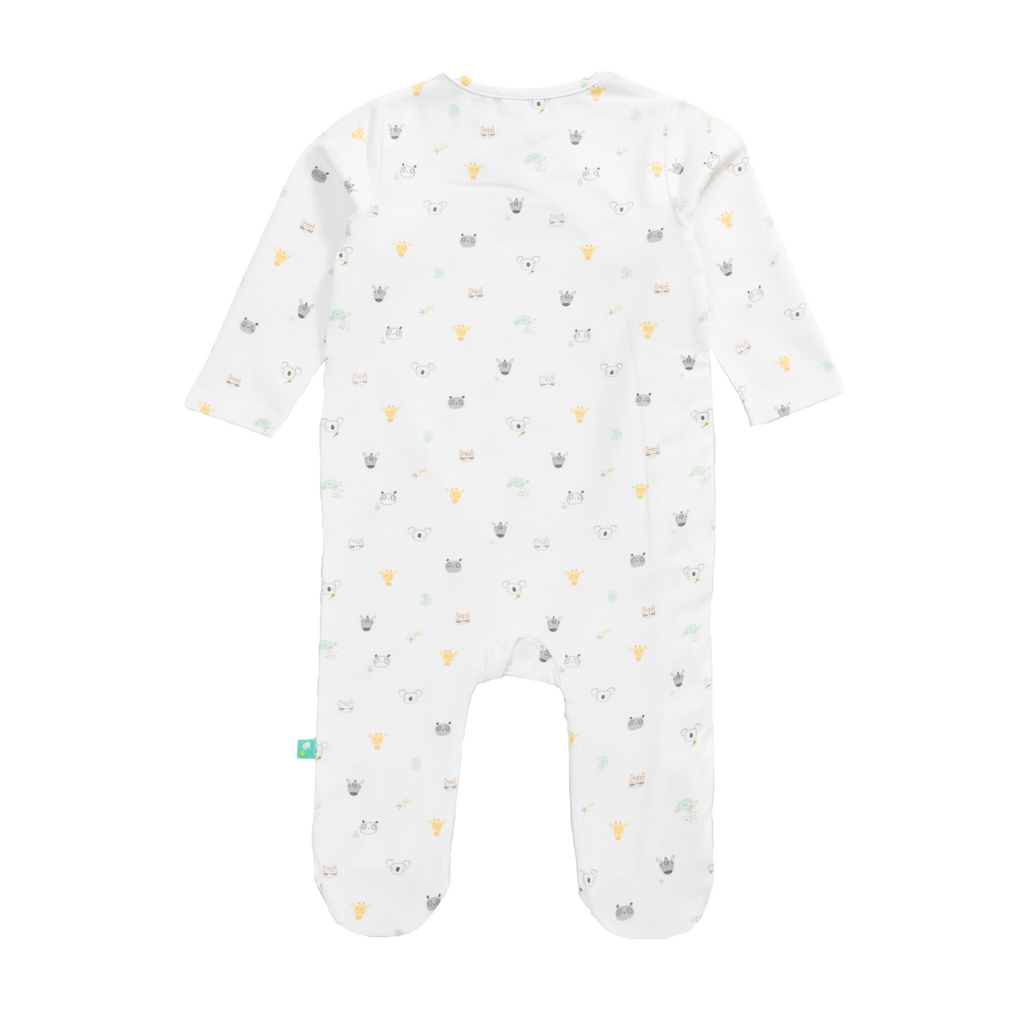 Animal-Themed Sleepsuit with Footies for Baby Boys - Pack of 2
