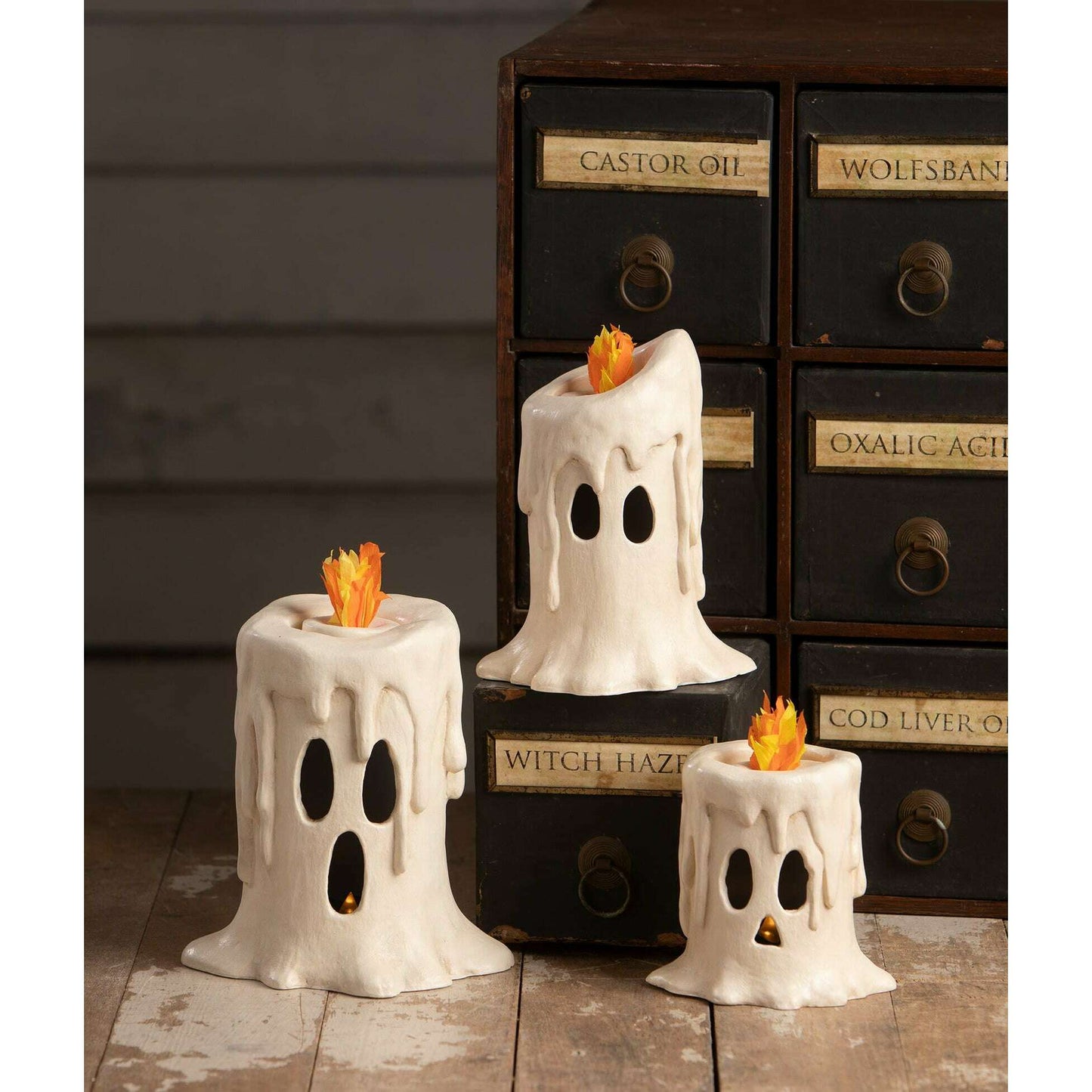Small Flam'in Candle Luminary | Halloween Decor | Bethany Lowe