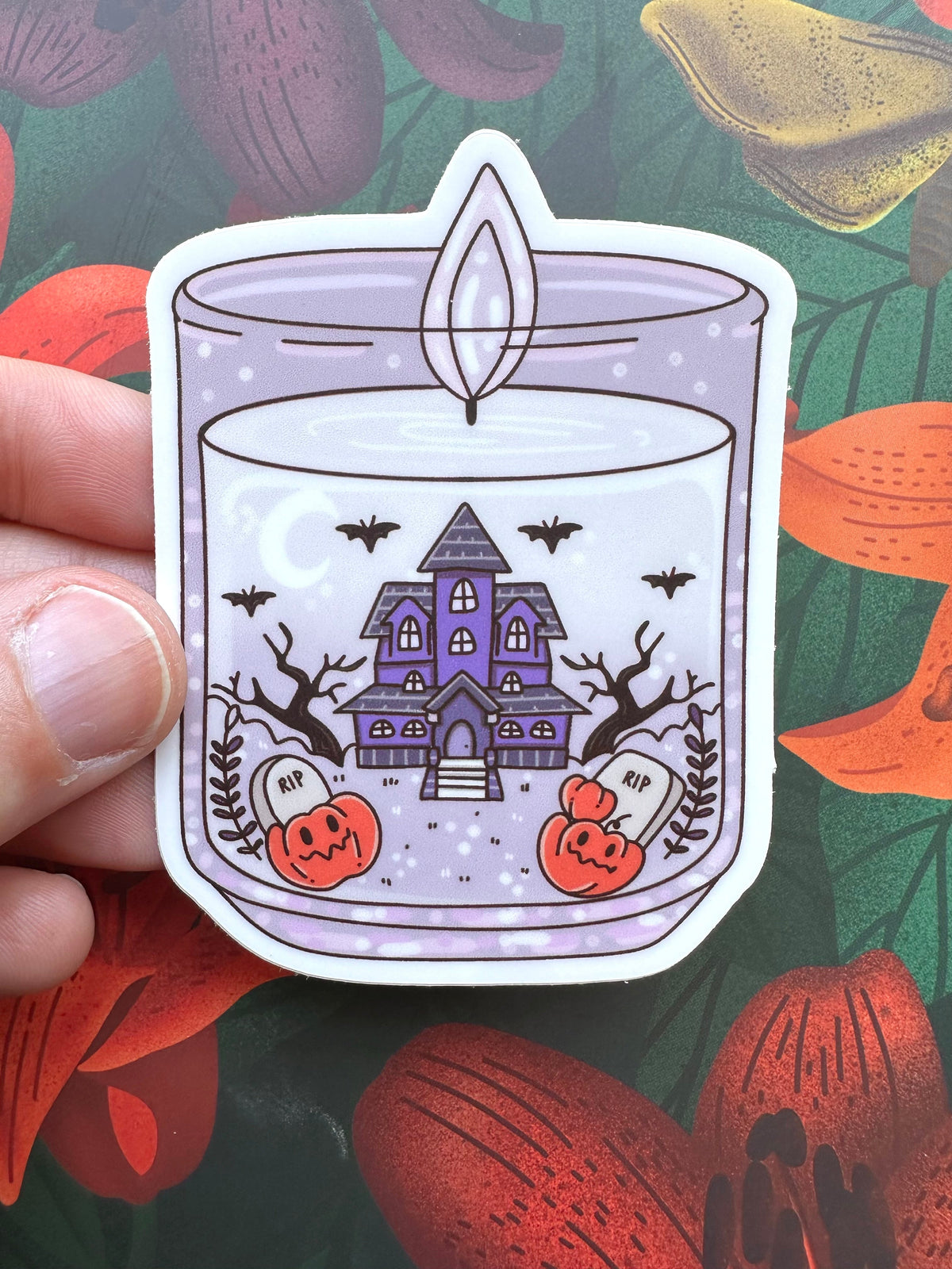 Smells Like Halloween Vinyl Sticker, 2.2” x 3.0”