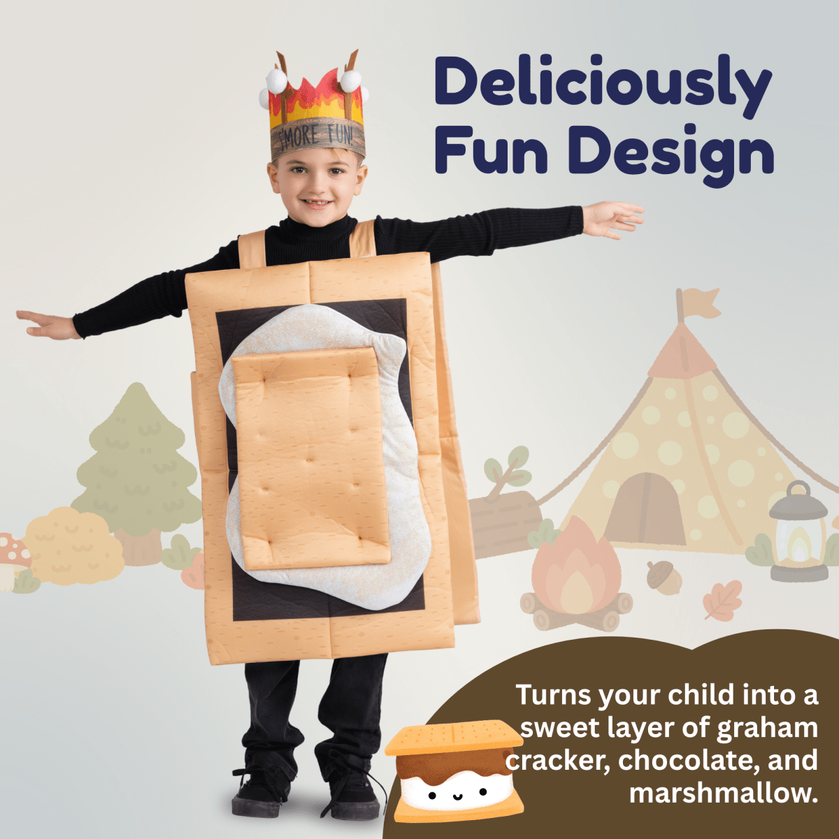 S'mores Marshmallow Costume - Kids