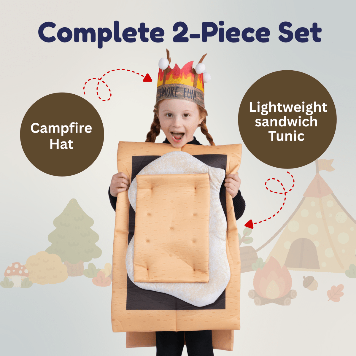 S'mores Marshmallow Costume - Kids