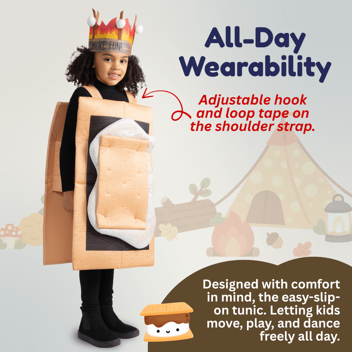 S'mores Marshmallow Costume - Kids
