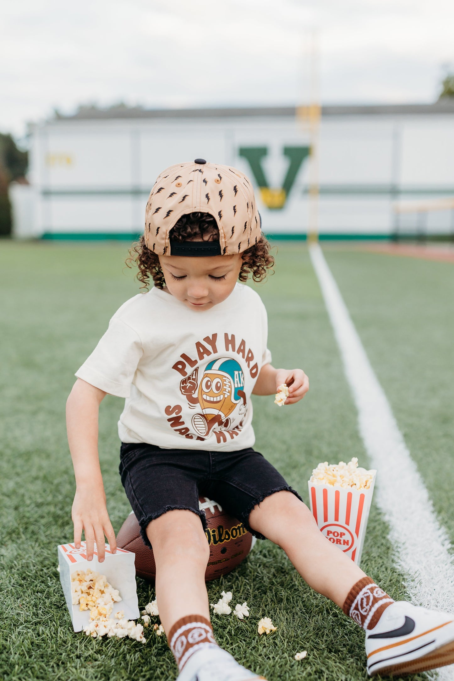 Snacks & football- Graphic Tee
