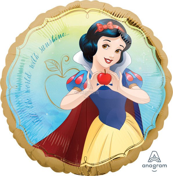 Licensed Snow White Balloon – 18" Foil | Once Upon a Time | Double-Sided (Air or Helium Fill)