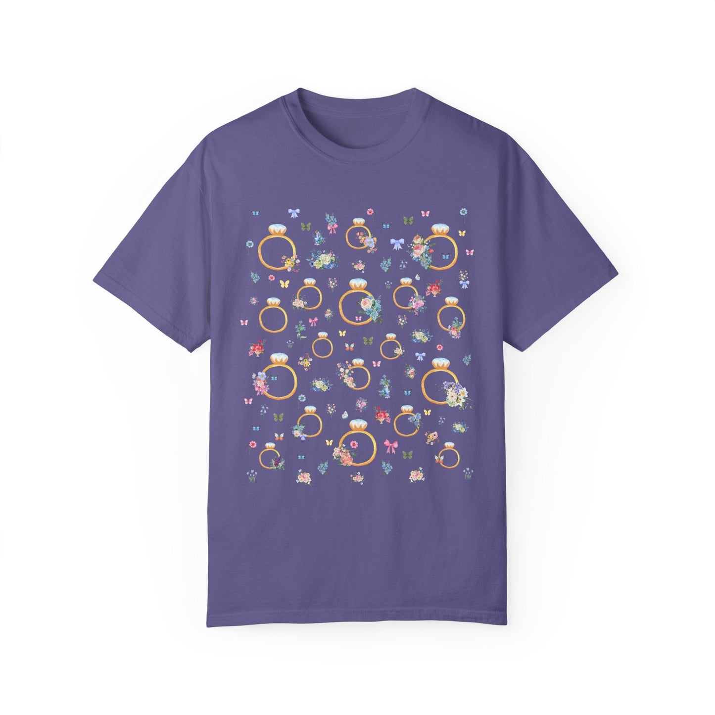 Soft Girl Style T-Shirt for Newly Engaged Bride