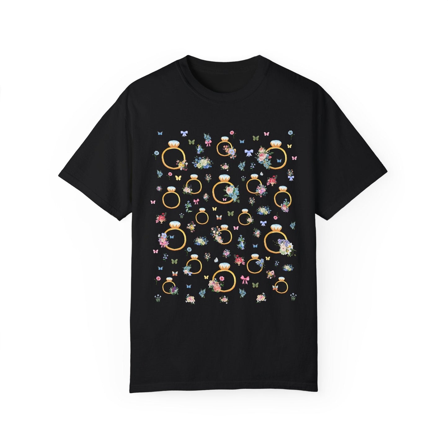 Soft Girl Style T-Shirt for Newly Engaged Bride