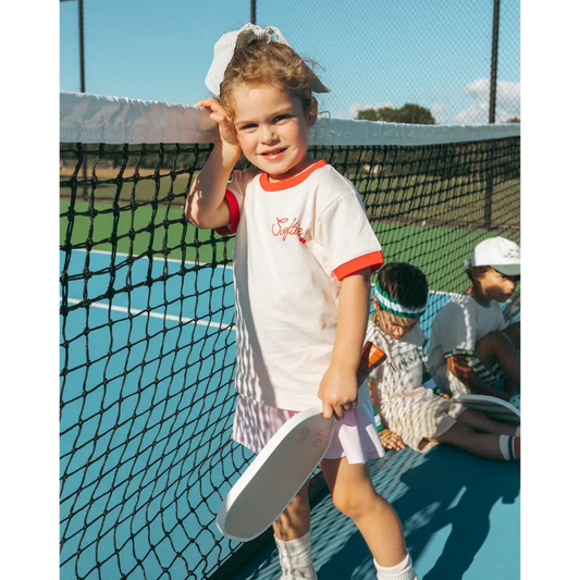 Soft Girls Club Ringer Tee for Kids
