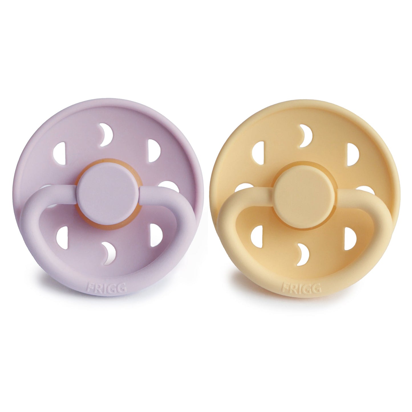 FRIGG Moon Natural Rubber Pacifier 2-Pack