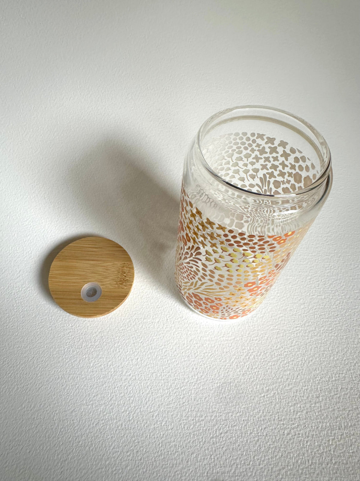 Special Edition: Autumn Floral 16oz. Glass Cup