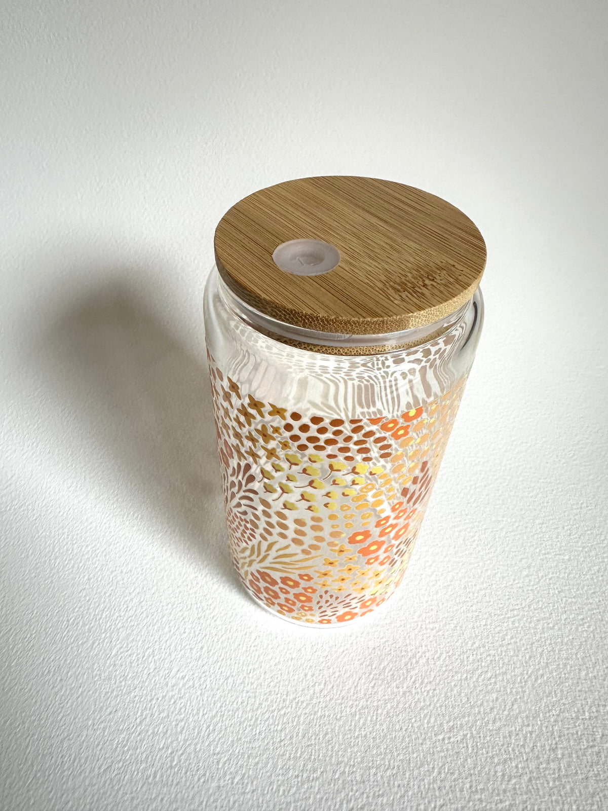 Special Edition: Autumn Floral 16oz. Glass Cup