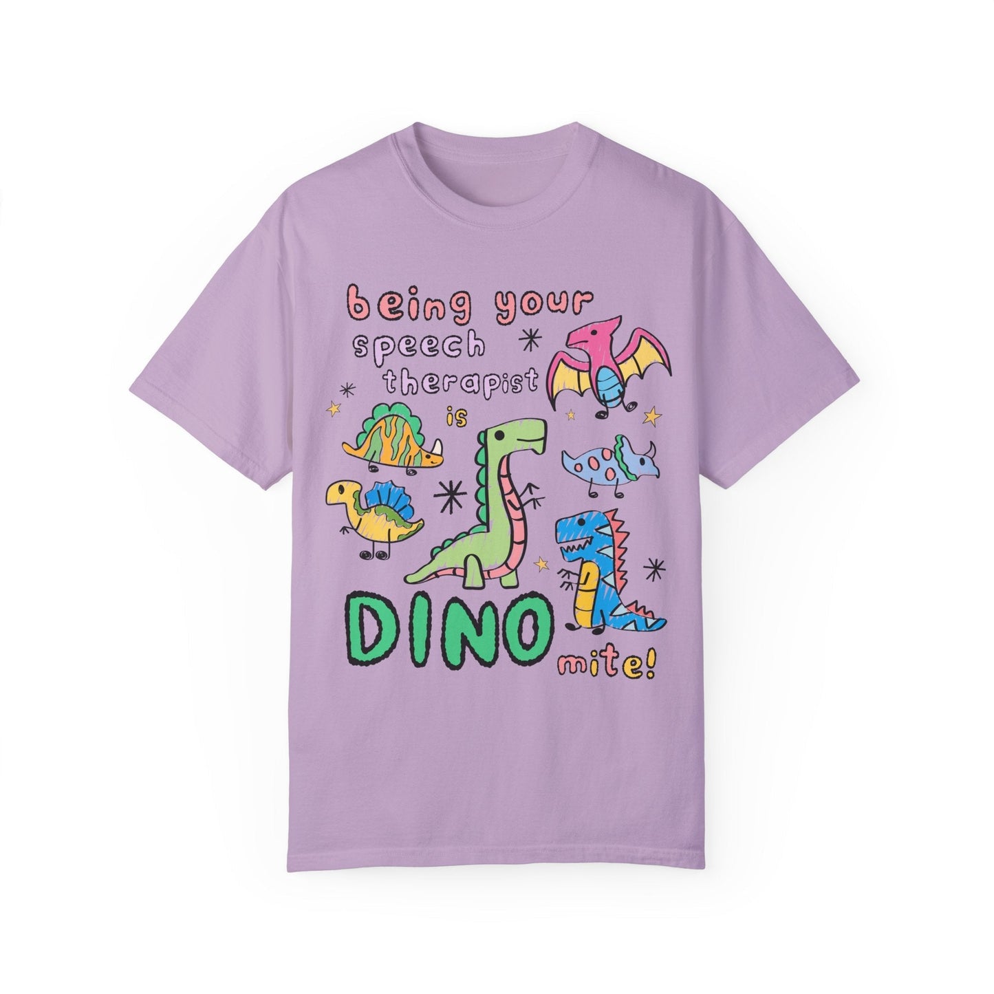 Speech Therapist Dinosaur Tee