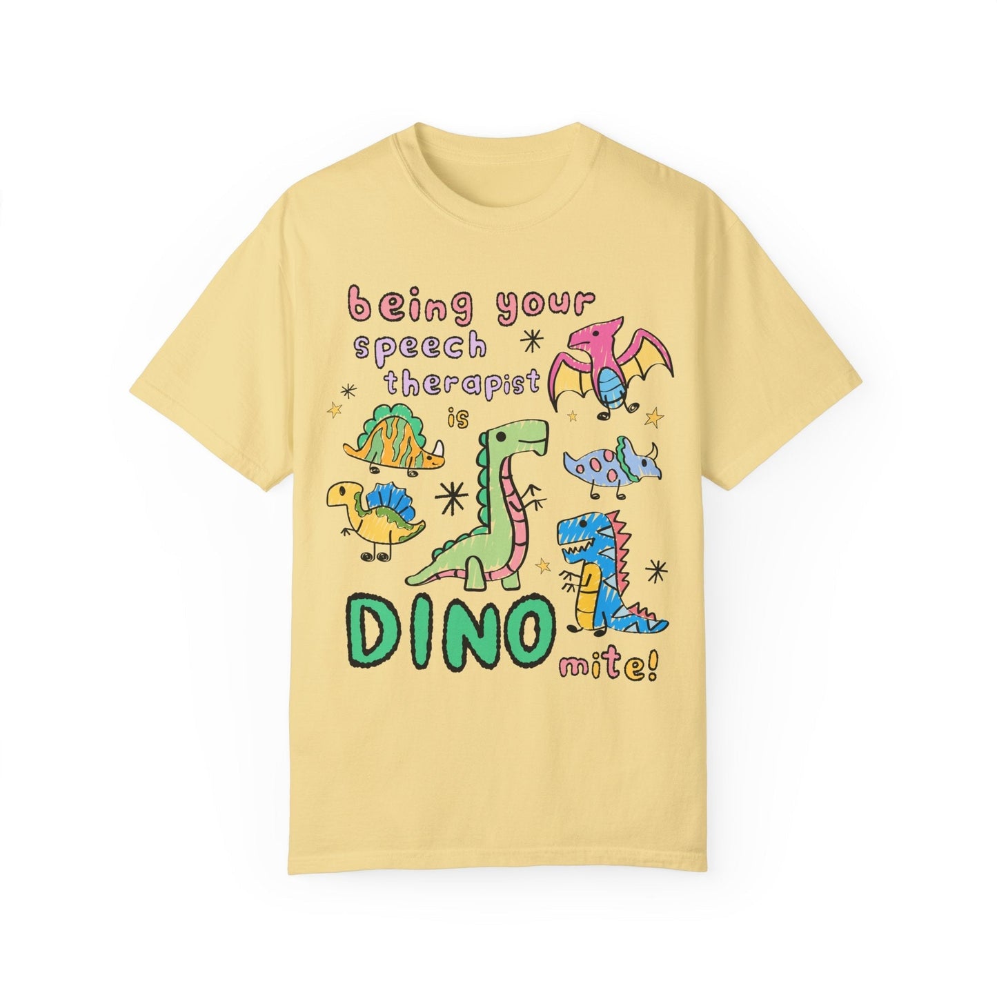 Speech Therapist Dinosaur Tee