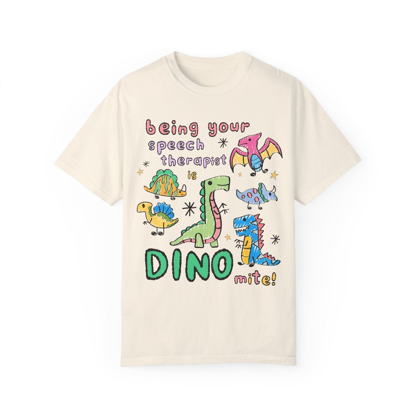 Speech Therapist Dinosaur Tee