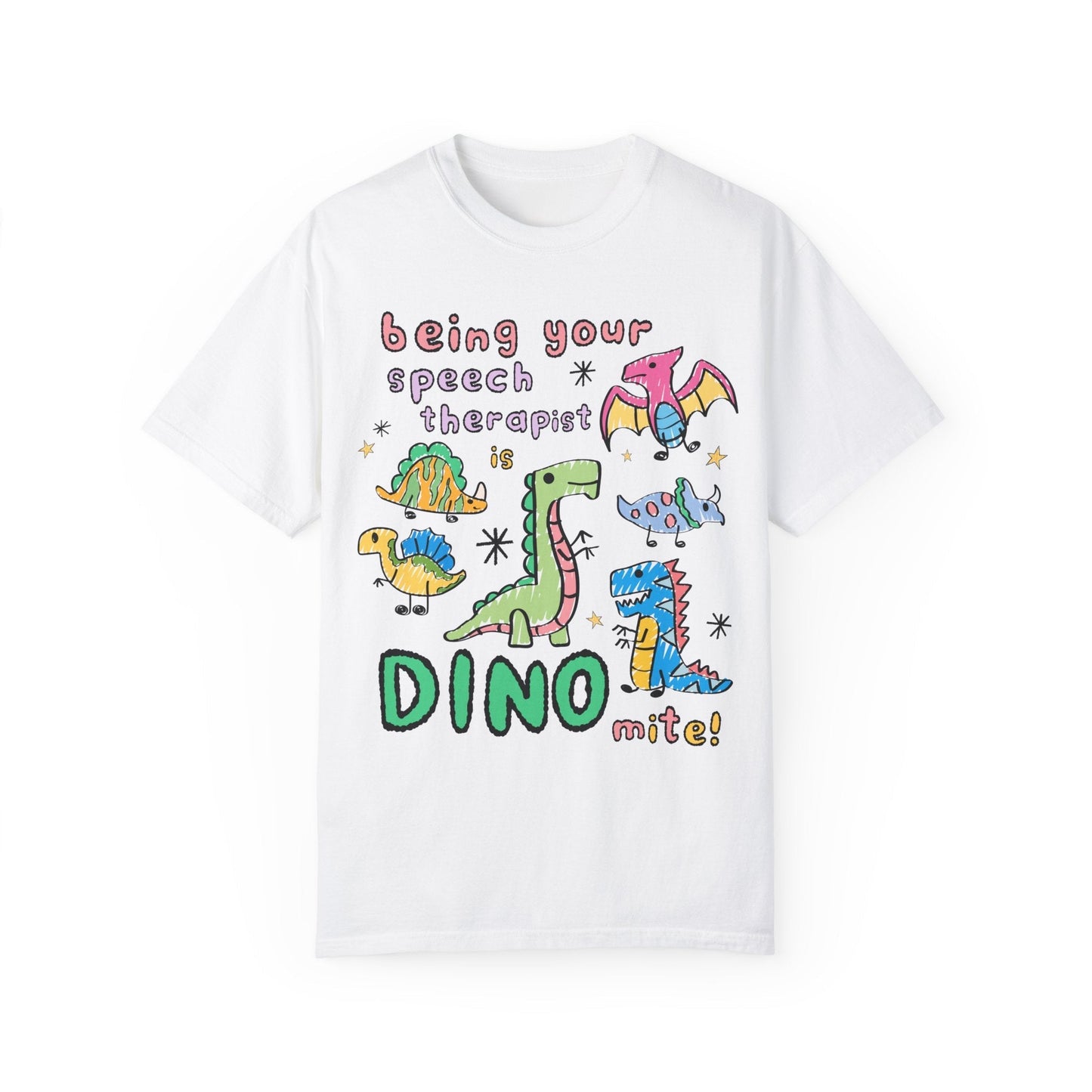Speech Therapist Dinosaur Tee