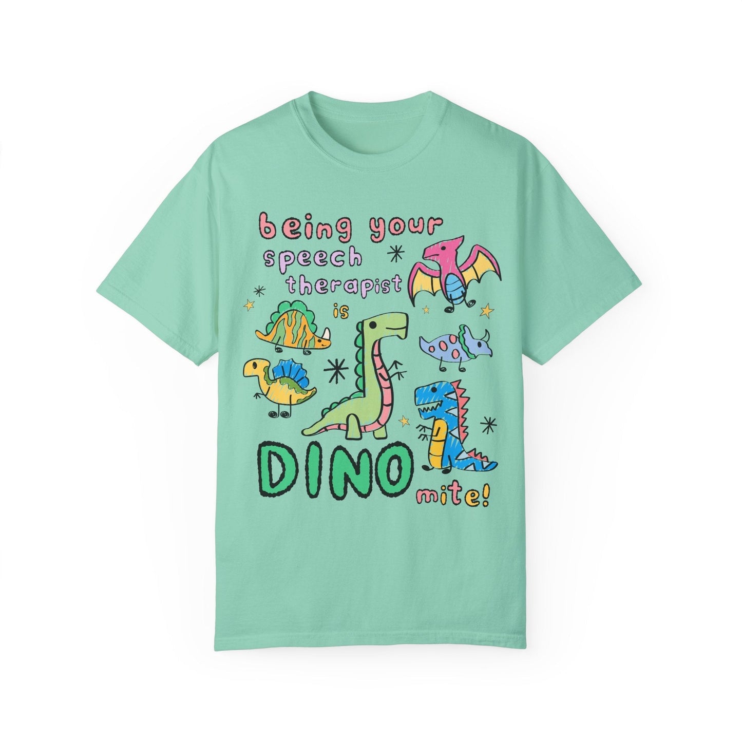 Speech Therapist Dinosaur Tee