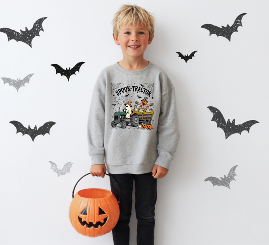 Spook-Tractor Toddler Crewneck Sweatshirt - MTO