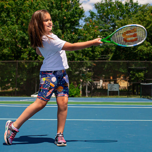 "Gold Mettle" Sports Shorts with Pockets