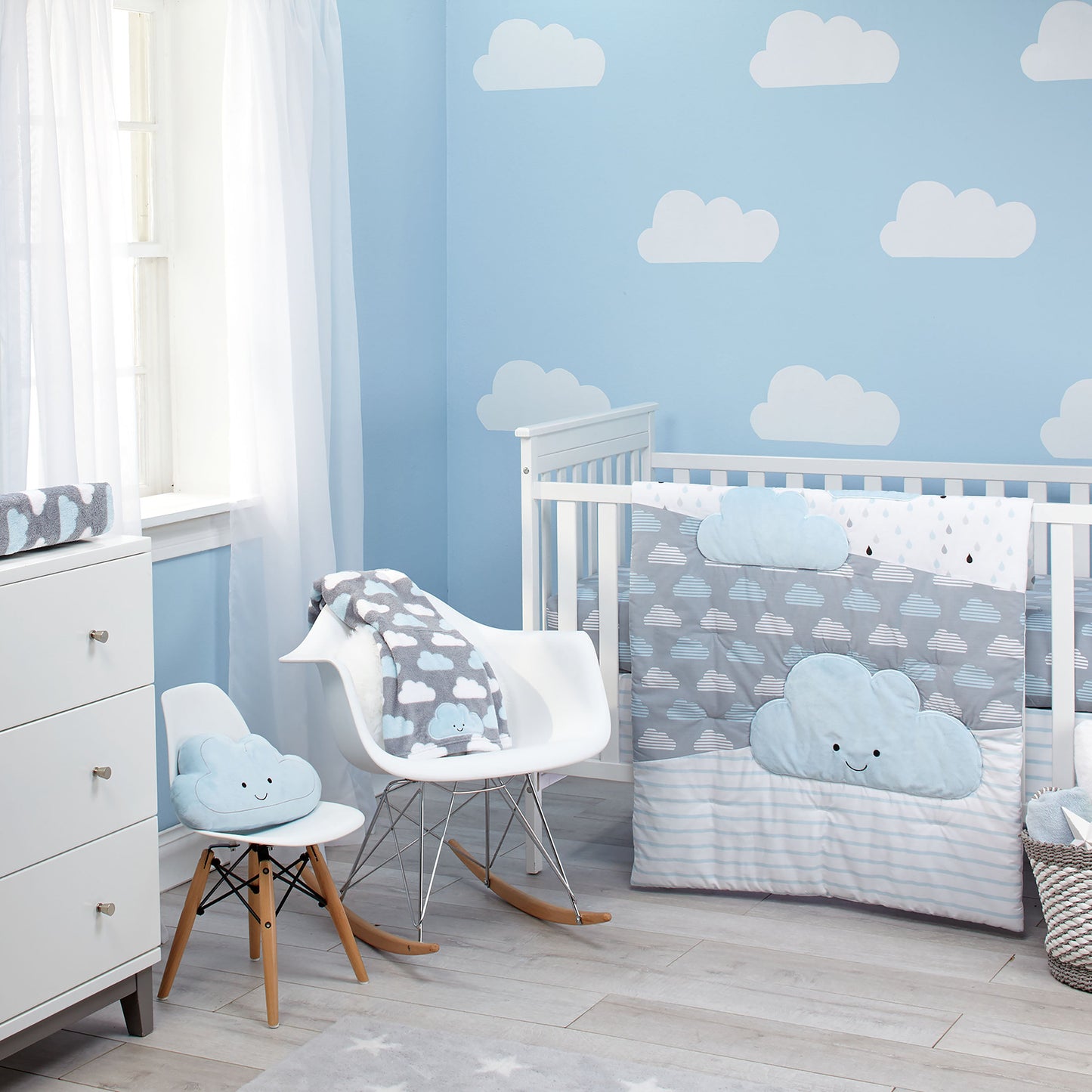 Happy Little Clouds Decorative Pillow