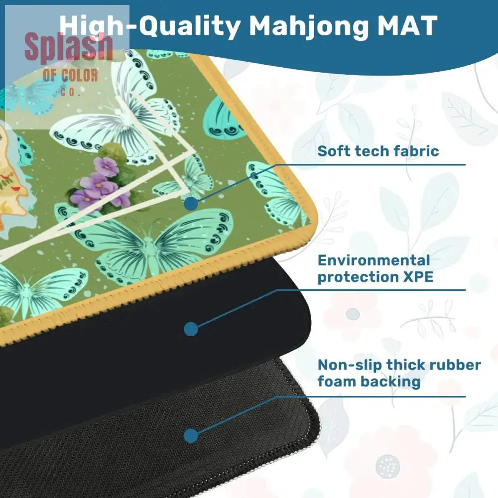 State Of Illinois, Butterflies, Violets State Pride Mahjong Mat