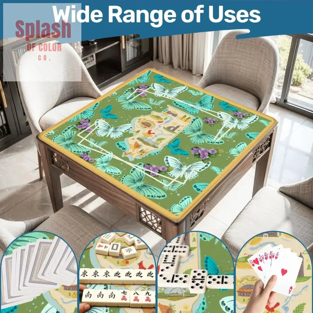 State Of Illinois, Butterflies, Violets State Pride Mahjong Mat