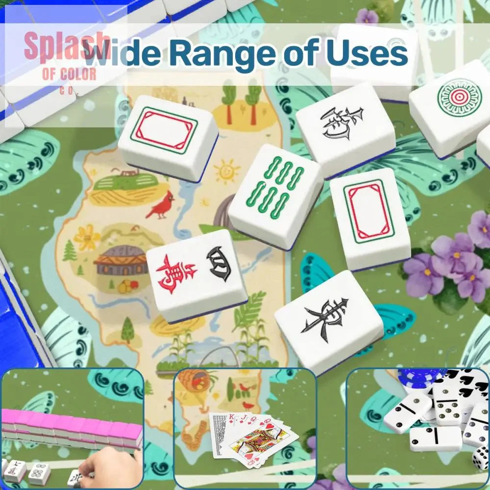 State Of Illinois, Butterflies, Violets State Pride Mahjong Mat