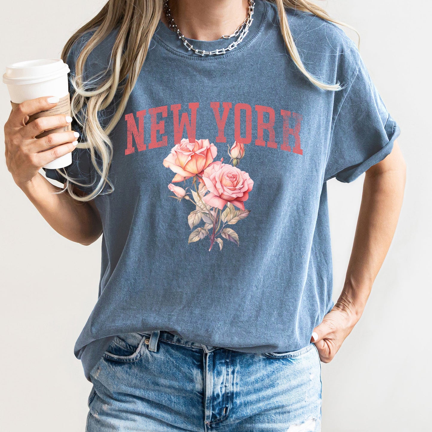 New York State Flower Comfort Colors Tshirt