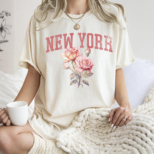 New York State Flower Comfort Colors Tshirt