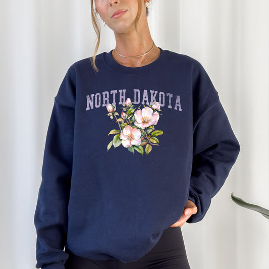 North Dakota State Flower Sweatshirt