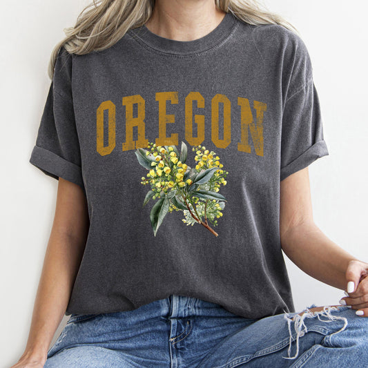 Oregon State Flower Comfort Colors Tshirt
