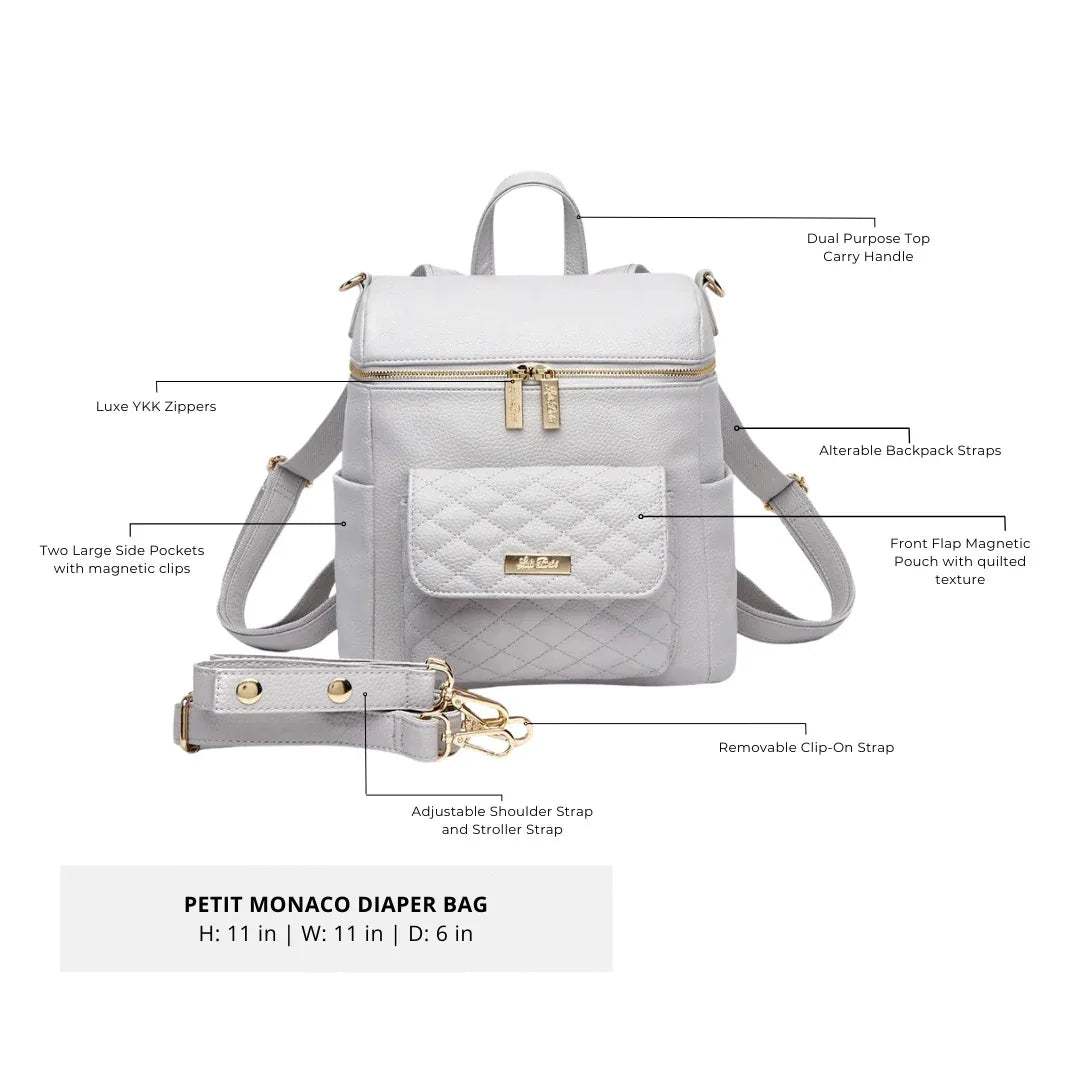 Petit Diaper Bag Stone Grey