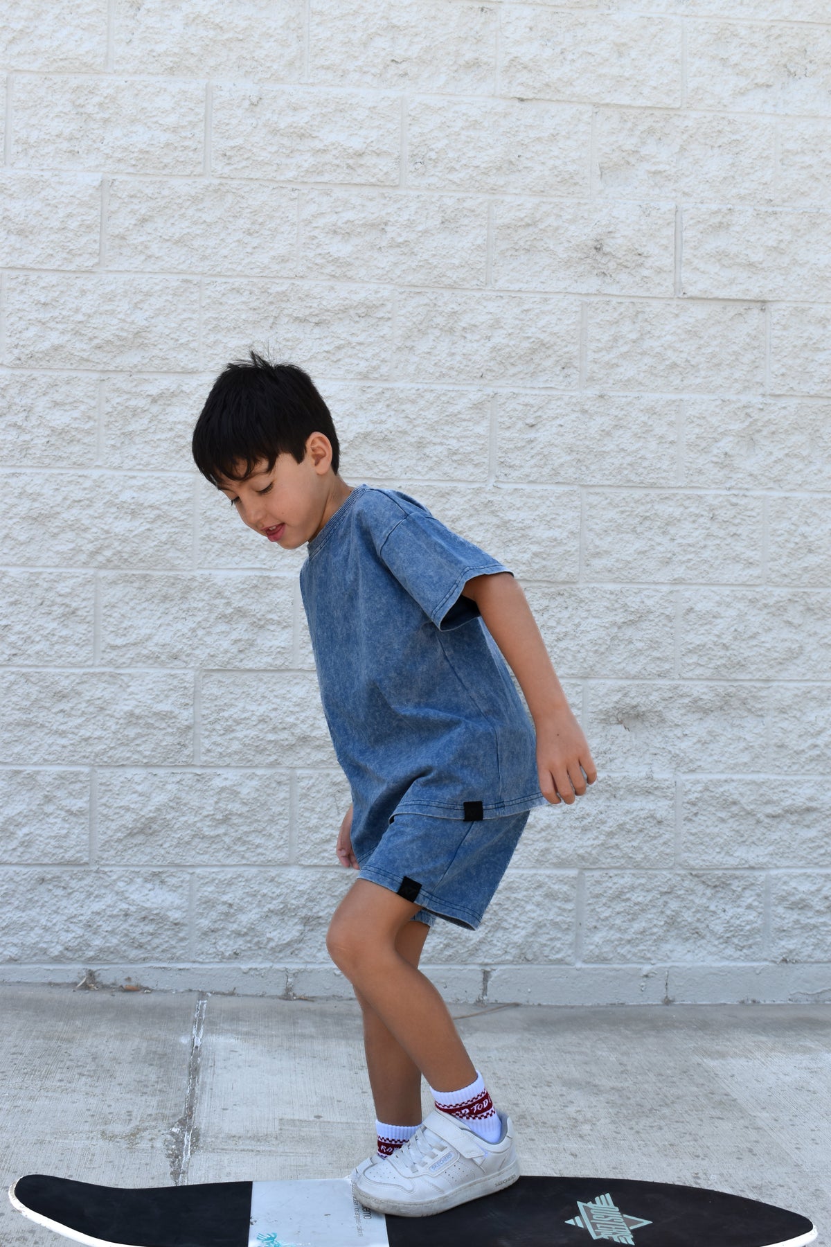 STONE WASH TEE - VINTAGE BLUE