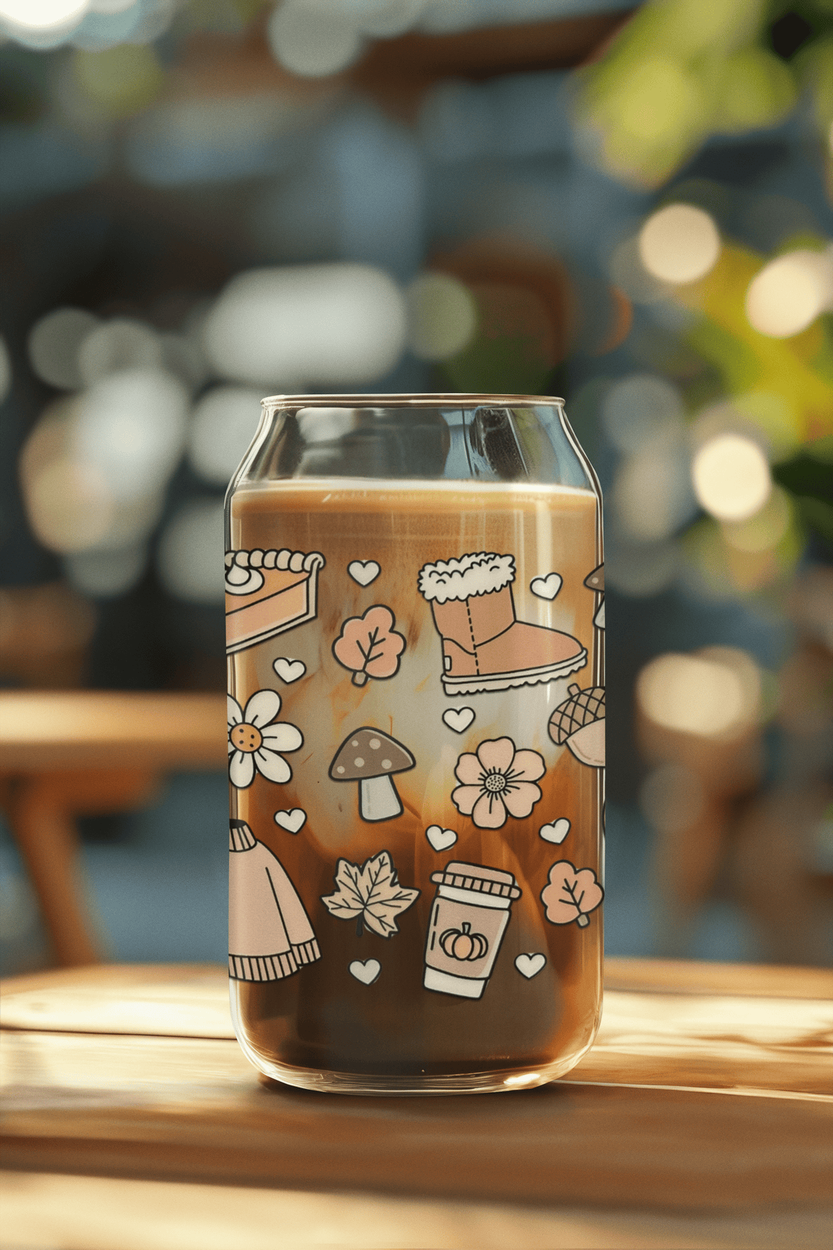 Sweater Weather 16oz. Glass Cup