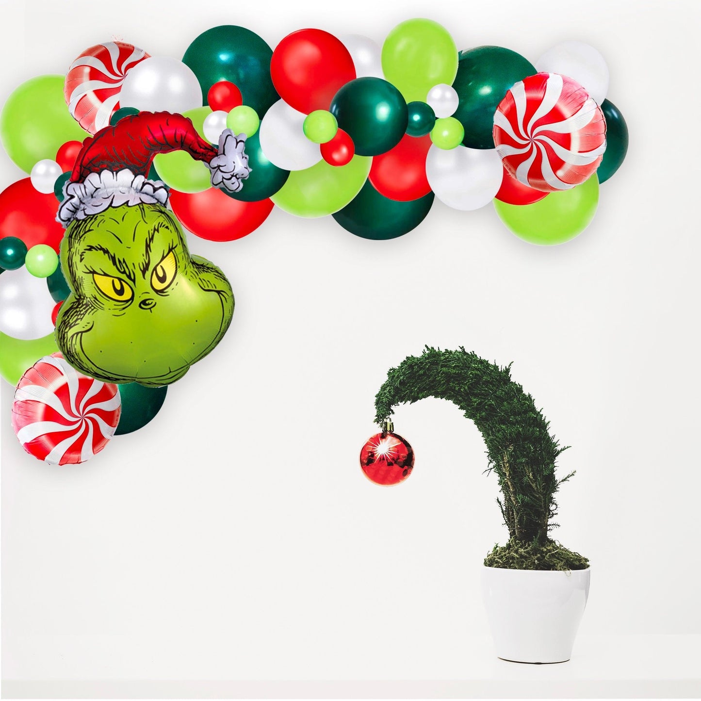 Grinch Christmas Balloon Garland Kit