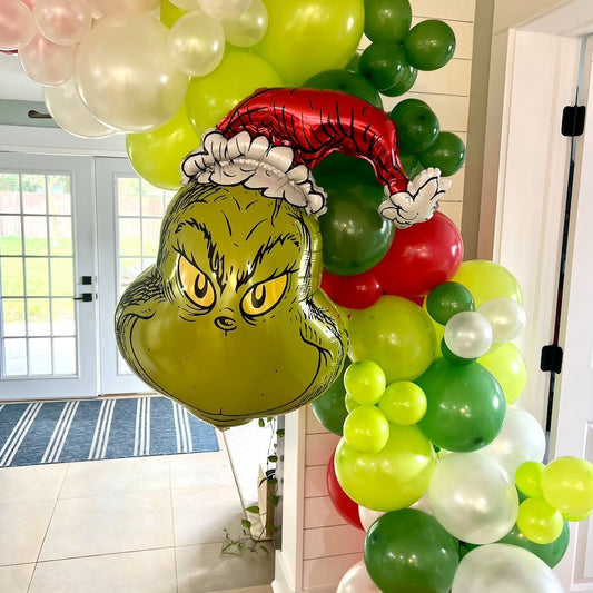Grinch Christmas Balloon Garland Kit
