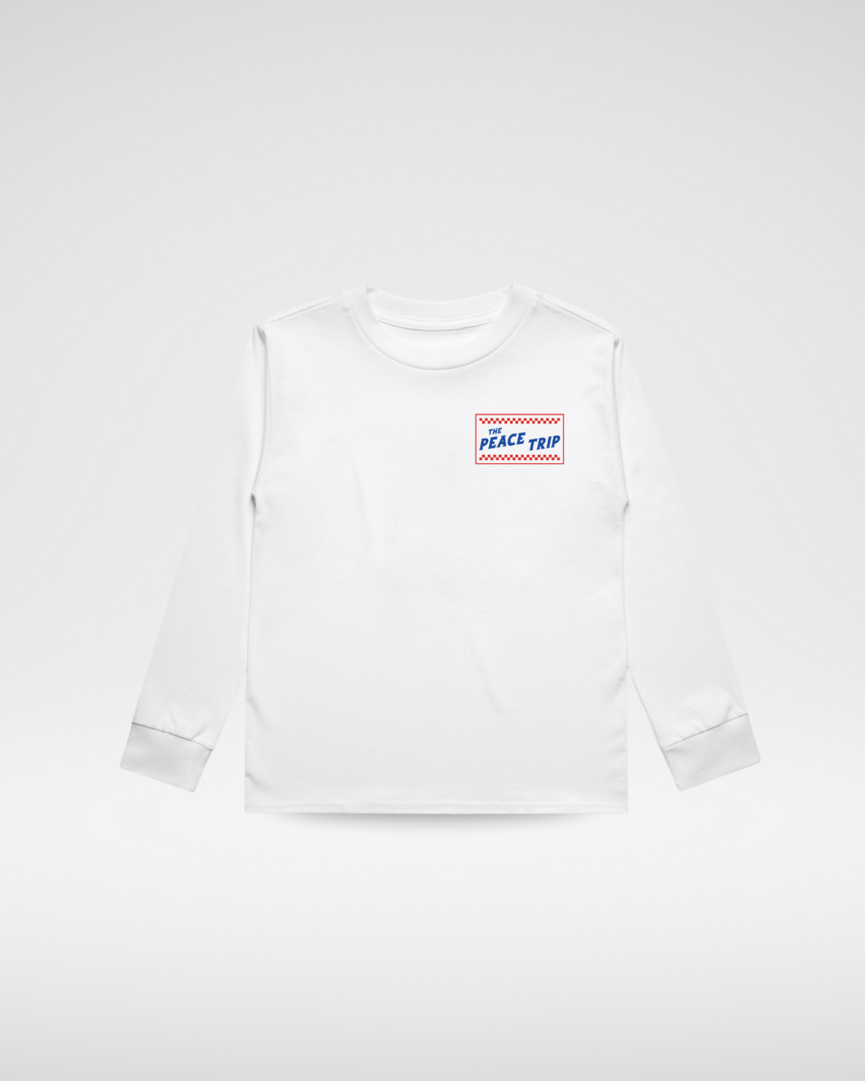 THE PEACE TRIP LONG SLEEVE TEE - WHITE