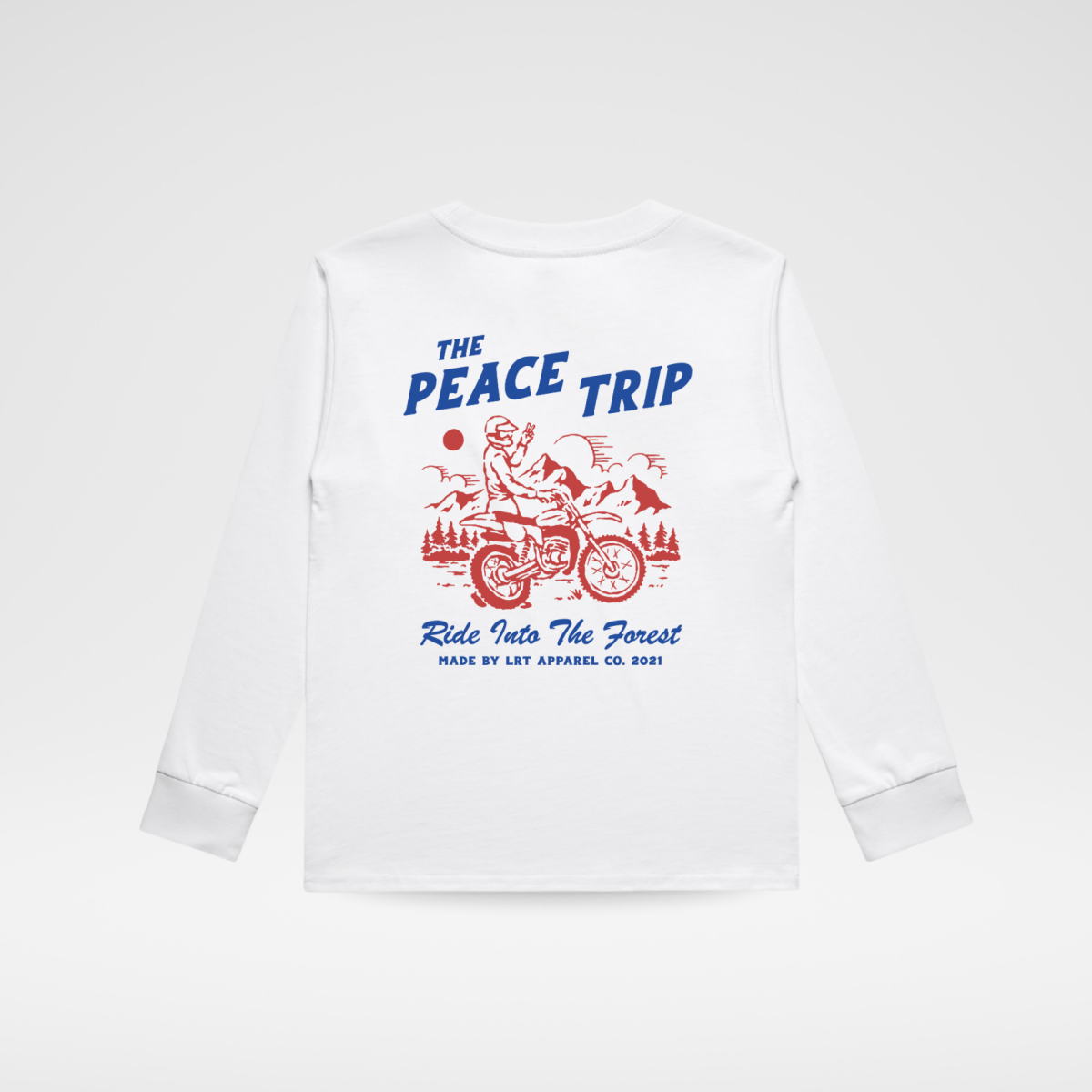 THE PEACE TRIP LONG SLEEVE TEE - WHITE