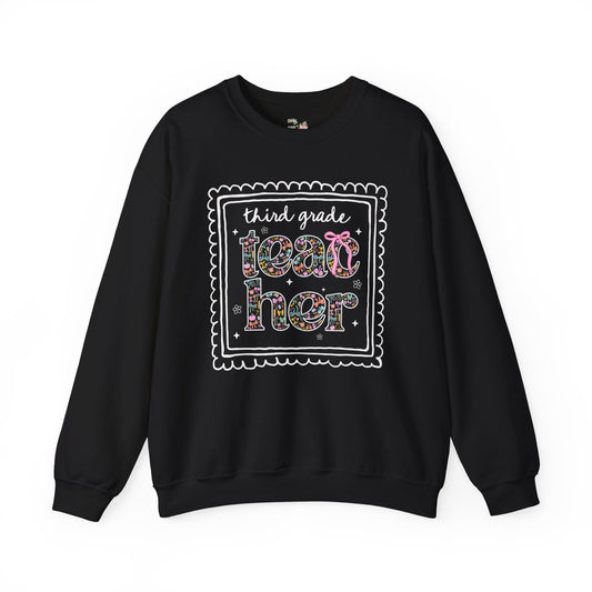 Third Grade Teacher Sweatshirt for Back to School