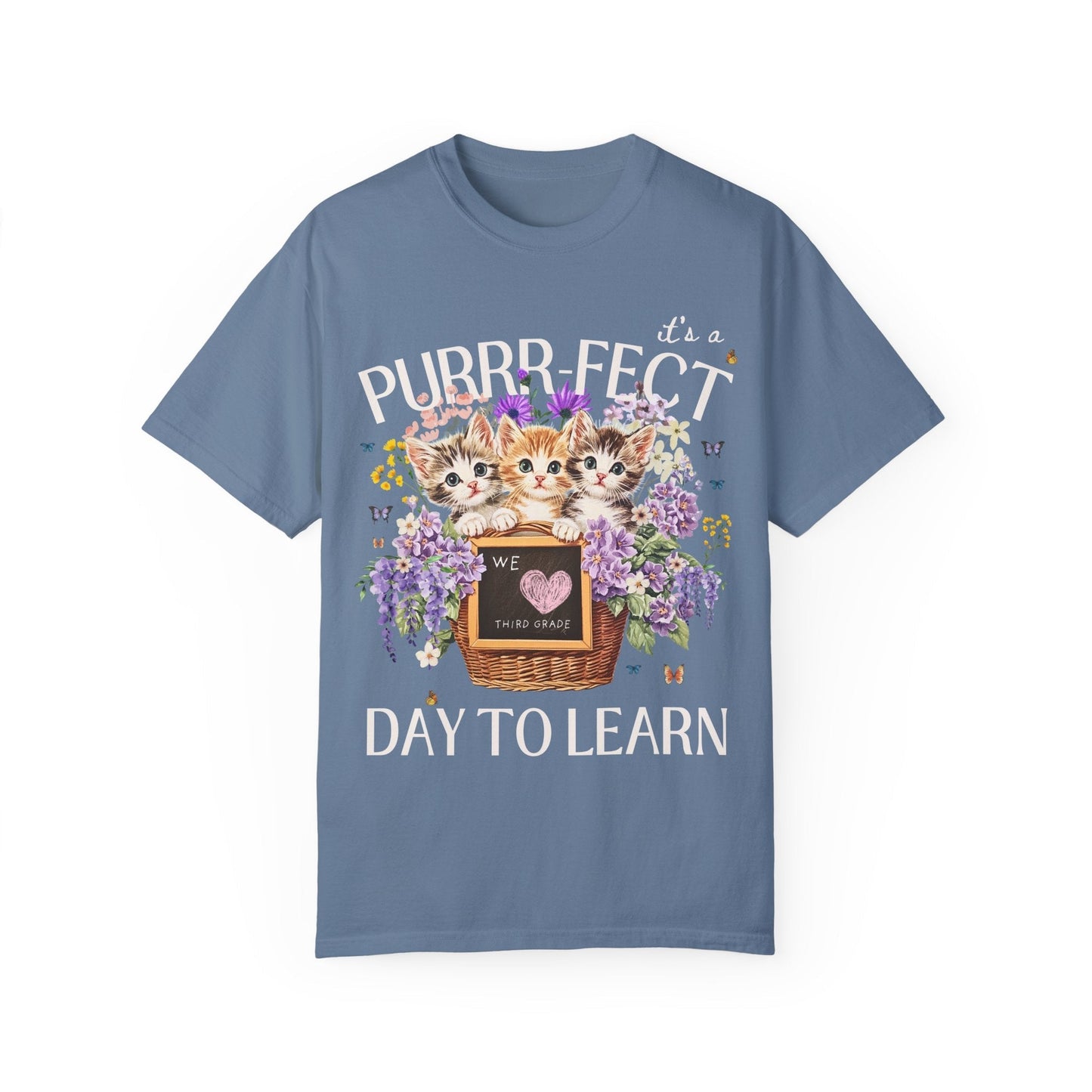 Third Grade Teacher Tee with Cats