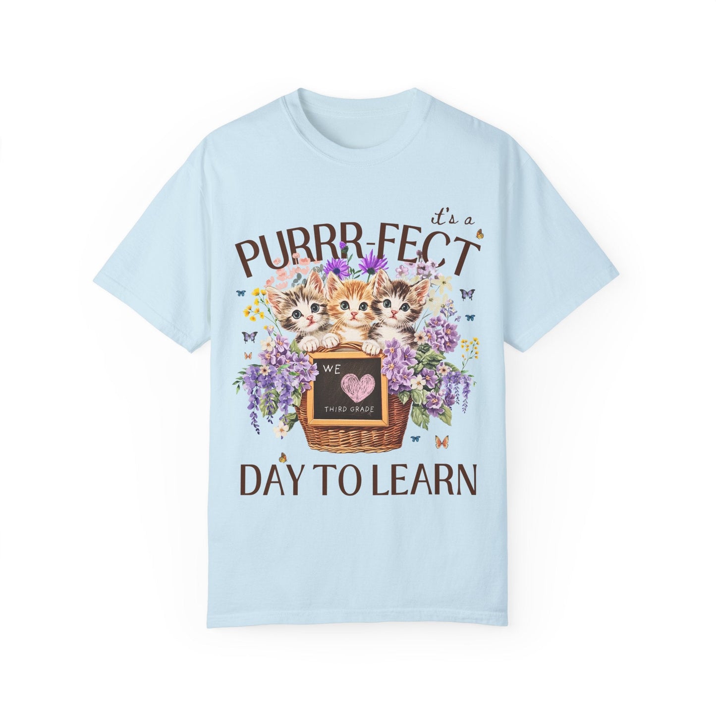 Third Grade Teacher Tee with Cats