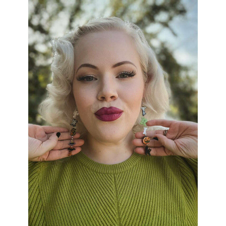 Trick or Treat Earrings by Lipstick & Chrome