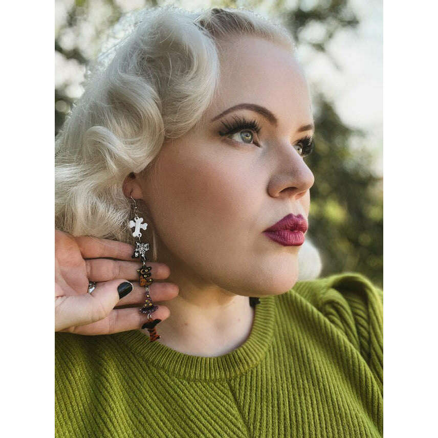 Trick or Treat Earrings by Lipstick & Chrome