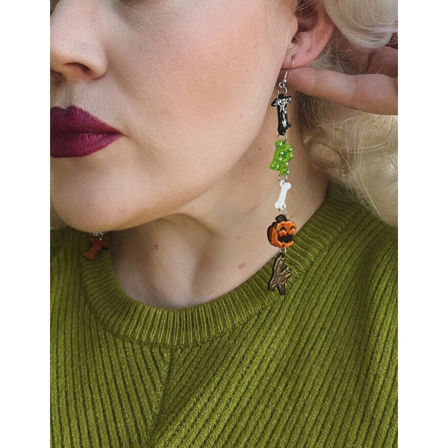 Trick or Treat Earrings by Lipstick & Chrome