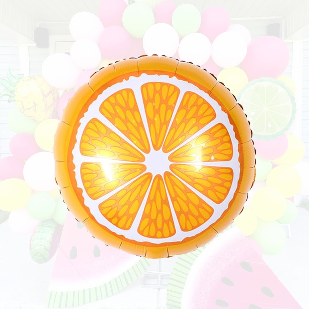 Orange Slice Mylar Balloon – 18" Fruit Party Decor | Ellie’s Party Supply