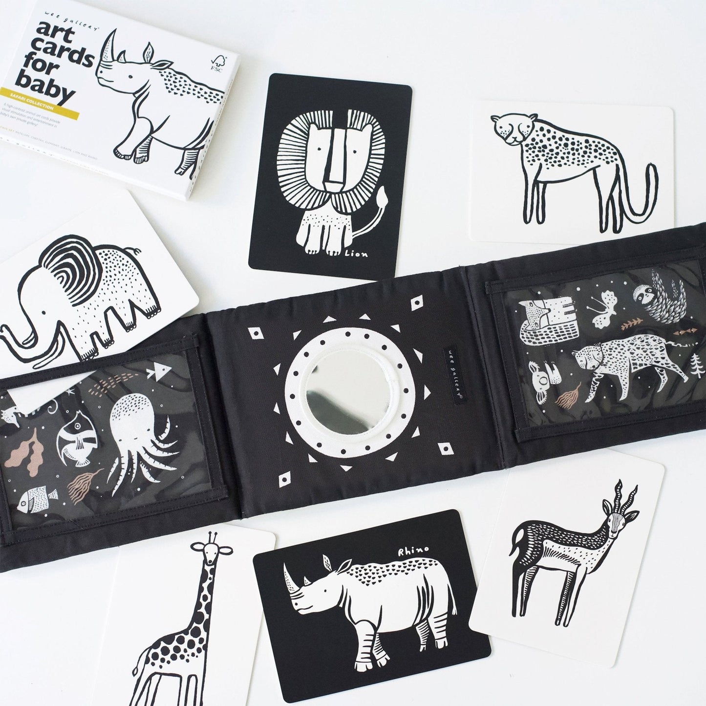 Baby Tummy Time Gallery with Mirror Bundle